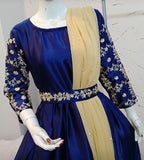 3 Pcs Women's Stitched Shamoz Silk Embroidered Maxi